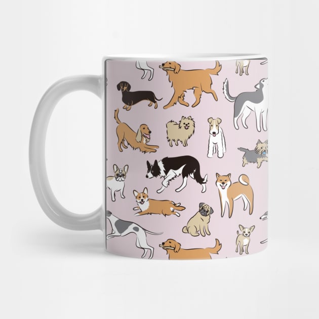 Dogs Fun pink by AnaAnaDesign